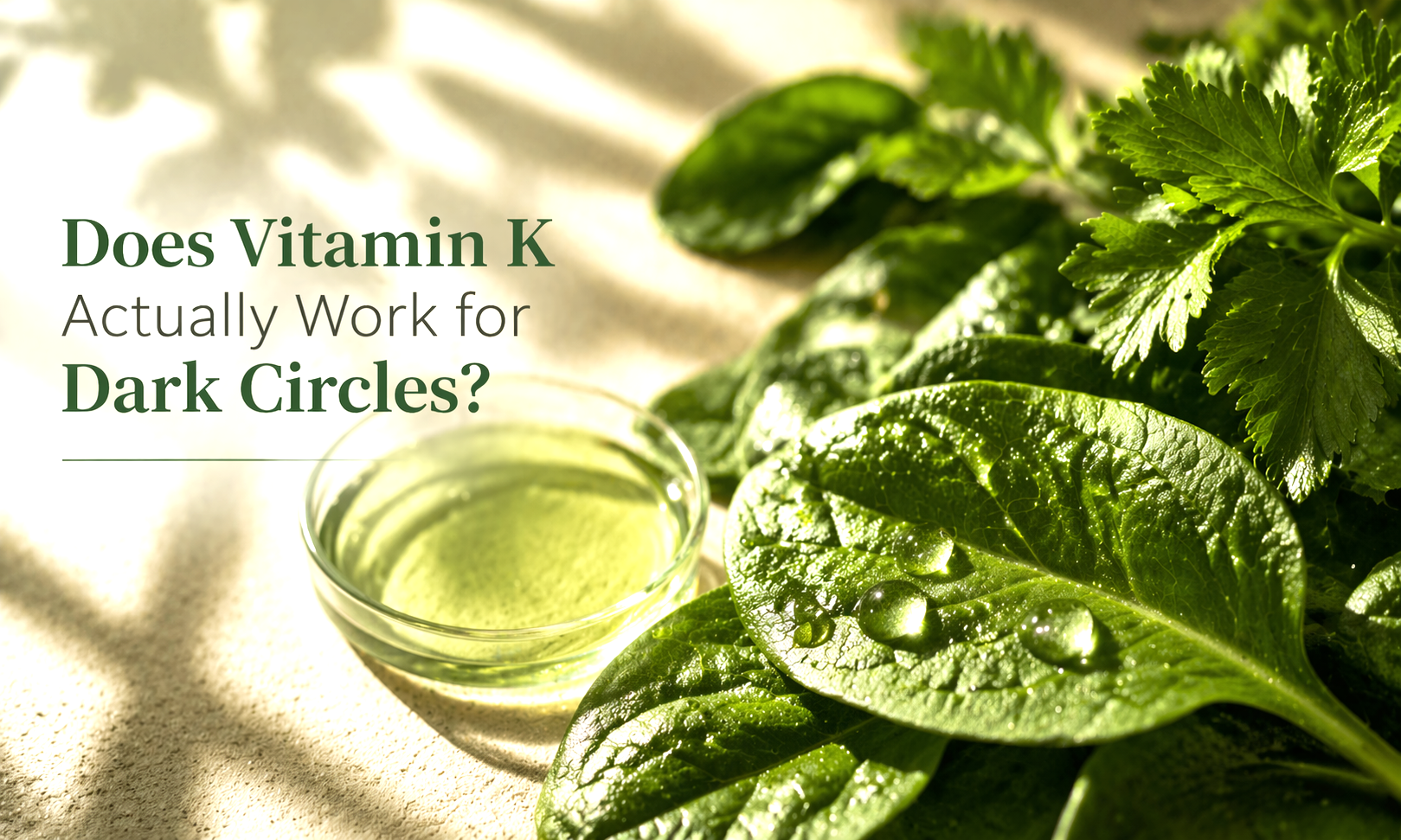 Does Vitamin K Actually Work for Dark Circles?