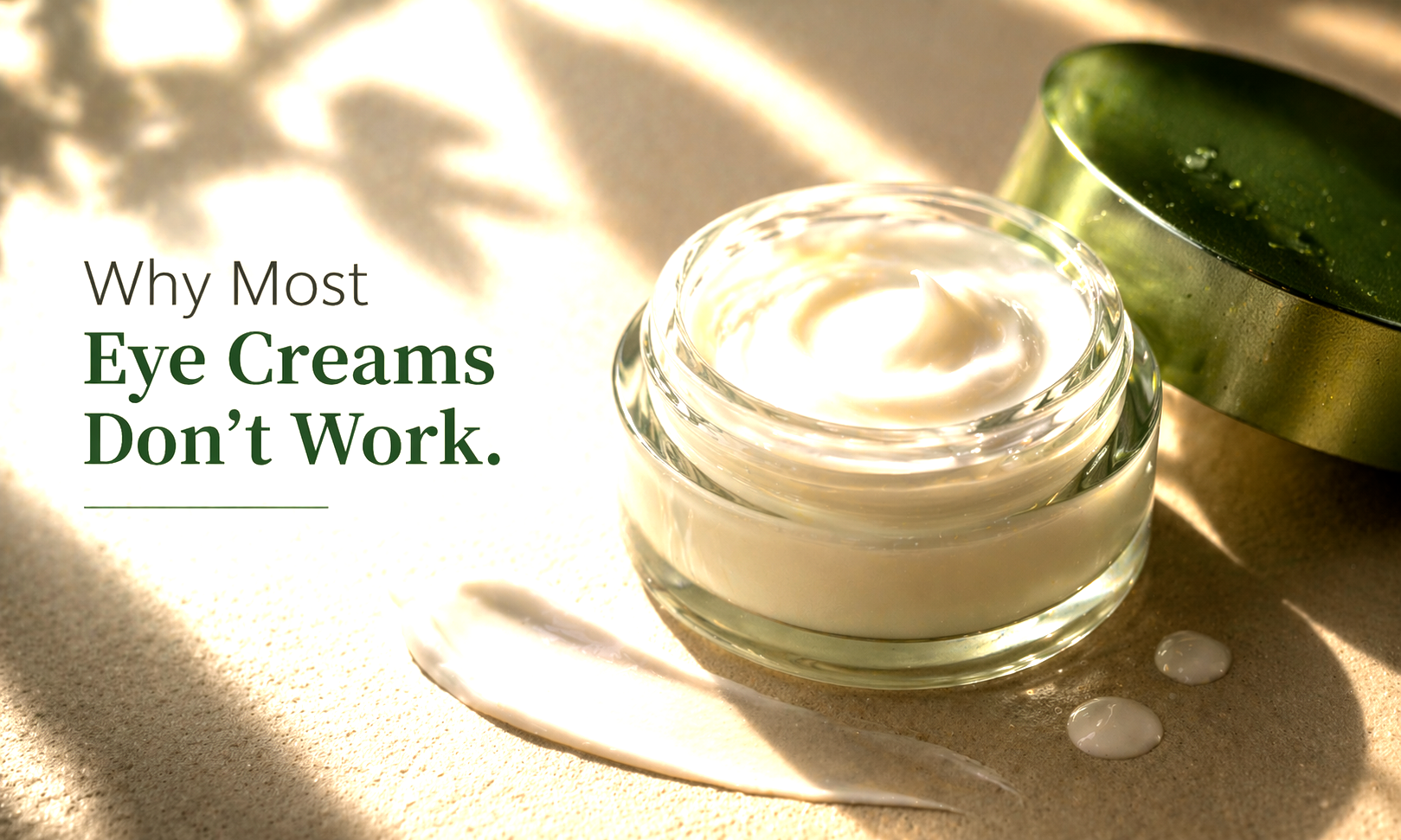 Choosing eye cream by the actual cause of the concern