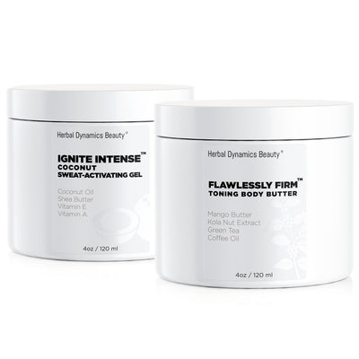 Flawlessly Fit!™ Kit: Coconut Sweat Activating Gel + Kola Nut Toning Body Butter Duo